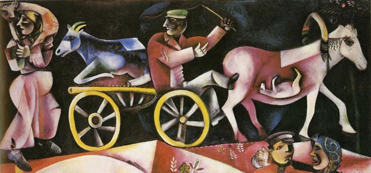The Cattle Dealer painting - Marc Chagall The Cattle Dealer art painting
